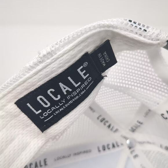 Locale Trucker Hat Blue White One Size Tamarack Resort Mountain Mesh Snapback - Picture 9 of 10